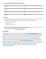 Form SF230 Fireworks Company Information Update Form - Texas, Page 5