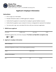 Form SF500 Applicant&#039;s Employer Information - Texas