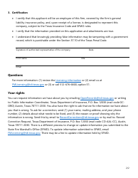Form SF500 Applicant&#039;s Employer Information - Texas, Page 2