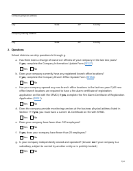 Form SF084 Fire Alarm Certificate of Registration Renewal Application - Texas, Page 2