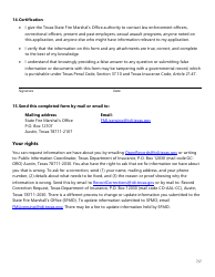 Form SF261 Criminal History Information Supplemental Form - Texas, Page 7