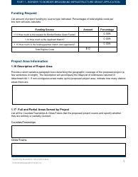 Part 1 Border to Border Broadband Infrastructure Grant Application - Key Application Data - Minnesota, Page 3