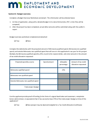Allocation Application - Film Production Tax Credit Program - Minnesota, Page 4