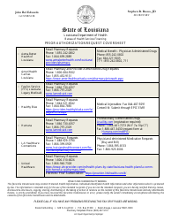 Form PA01P Palivizumab Clinical Authorization Form - Louisiana