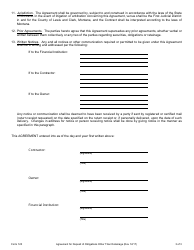 Form 120 Agreement for Deposit of Obligations Other Than Retainage - Montana, Page 3