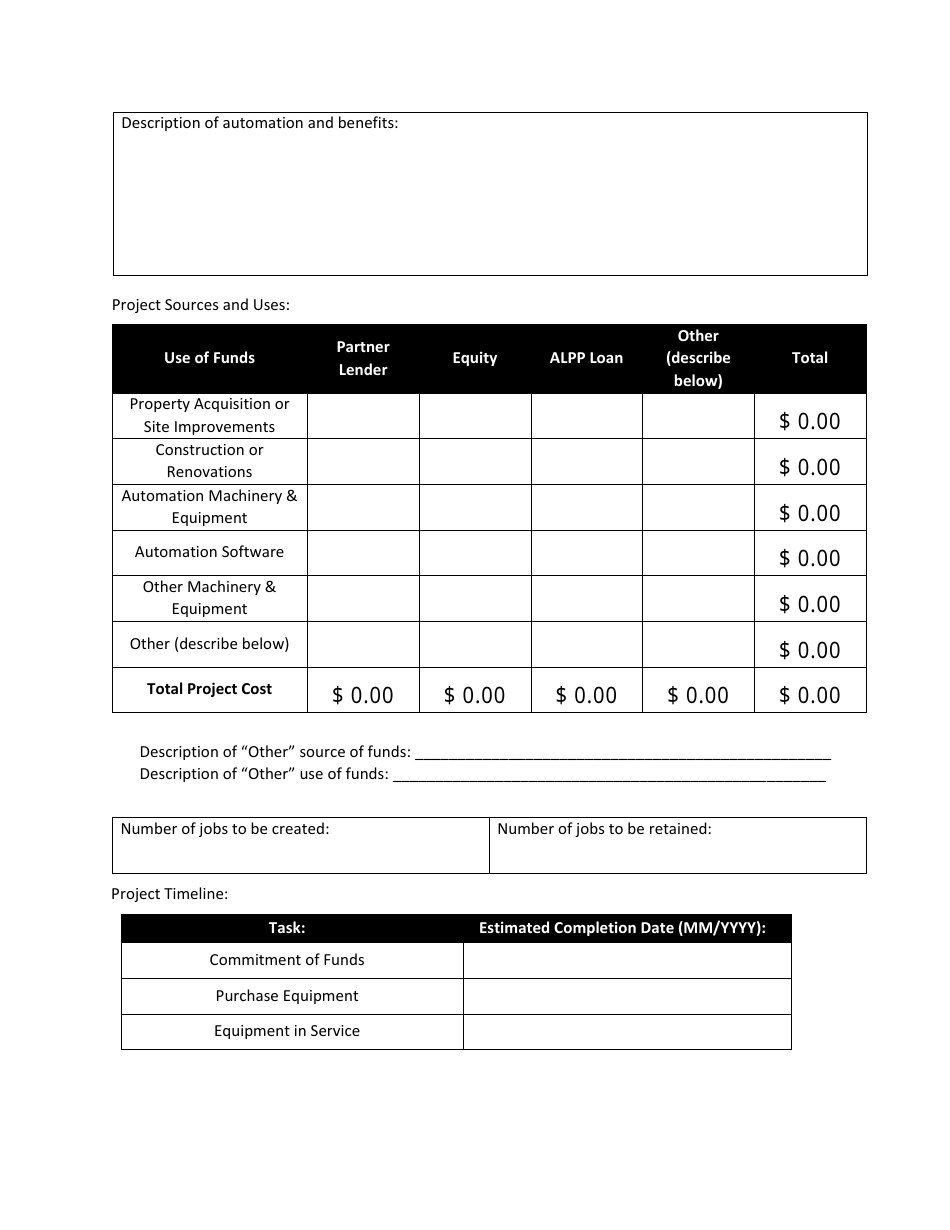 Automation Loan Participation Program (Alpp) Application - Minnesota, Page 4