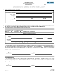 Form SAS63 Authorization for Electronic Deposit of Vendor Payment - Kentucky, Page 2
