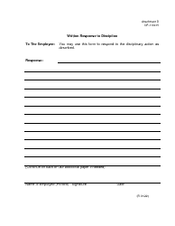 Document preview: Form OP-110415 Attachment D Written Response to Discipline - Oklahoma