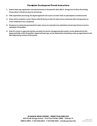 Floodplain Development Permit Application - City of Orlando, Florida, Page 2