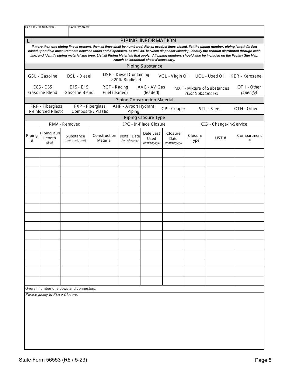 State Form 56553 Thirty (30) Day Notification of Intent to Close - Indiana, Page 5