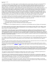 Form SFN615 Medicaid Program Provider Agreement - North Dakota, Page 3
