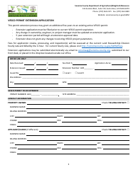 Document preview: Vesco Permit Extension Application - Sonoma County, California