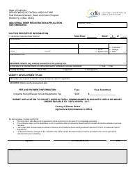 Form 69-002 Industrial Hemp Registration Application for Breeders - California, Page 2