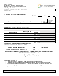 Form 69-001 Industrial Hemp Registration Application for Growers - California, Page 2