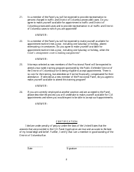 Justice Act Panel Application Reestablishment - Washington, D.C., Page 8