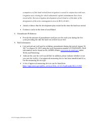 Form 45-476 Application for Certificate of Type 1 Nonirrigation Grandfathered Right in an Active Management Area Pursuant to a.r.s. 45-476 - Douglas Ama - Arizona, Page 6