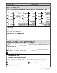 Crime Victims Compensation Program (Cvcp) Application - Washington, D.C., Page 2