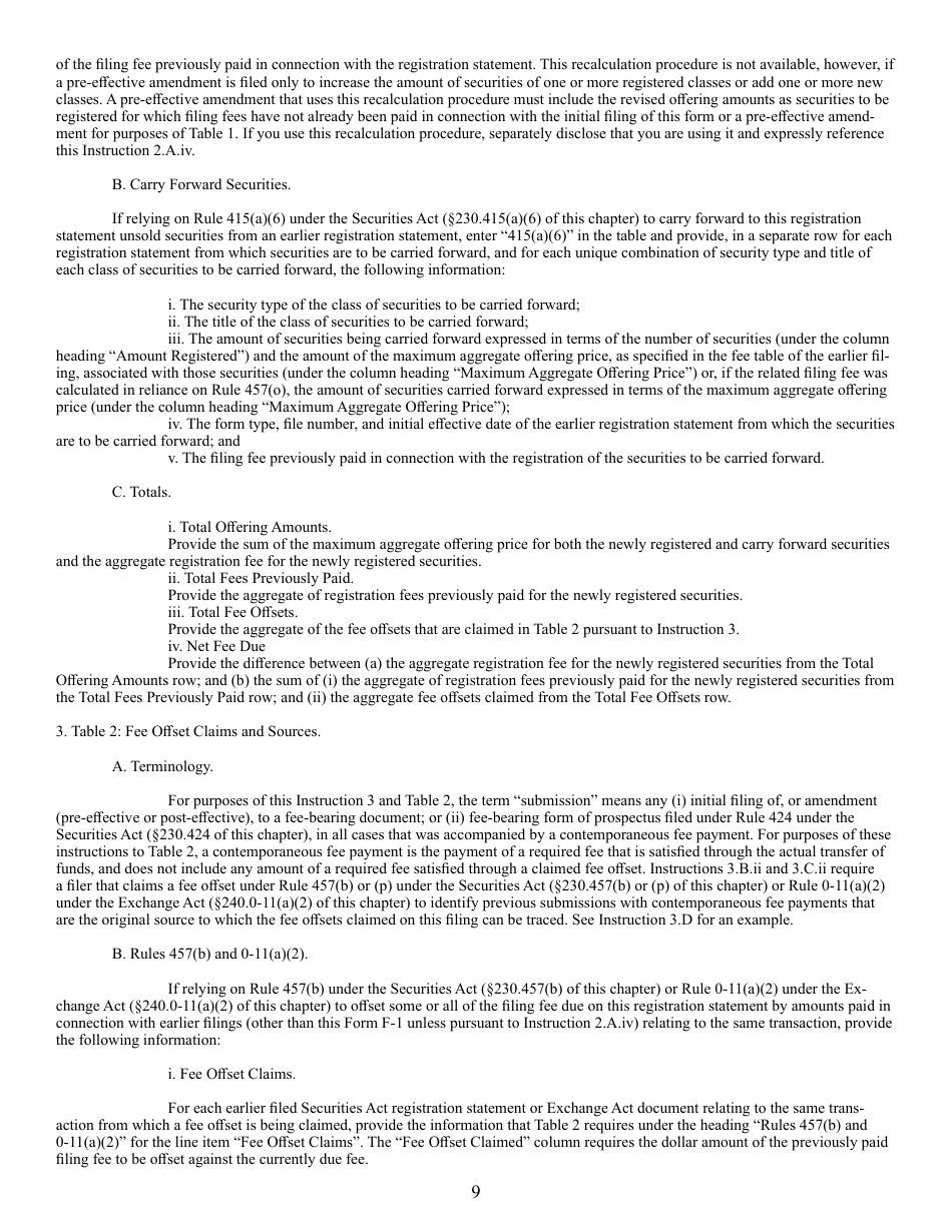 Form F-1 (SEC Form 1981) Registration Statement Under the Securities Act of 1933, Page 9