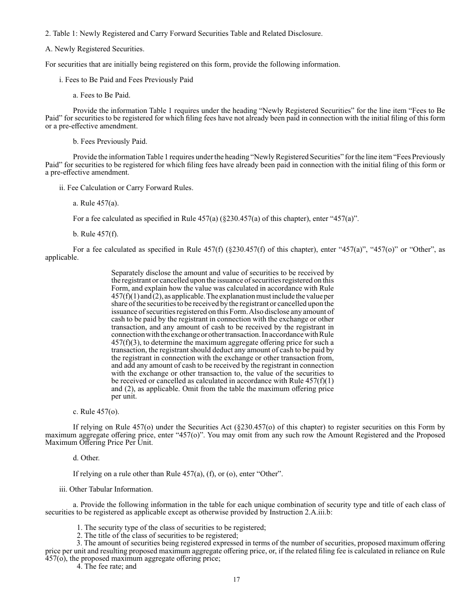 Form F-4 (SEC Form 2078) Registration Statement Under the Securities Act of 1933, Page 17