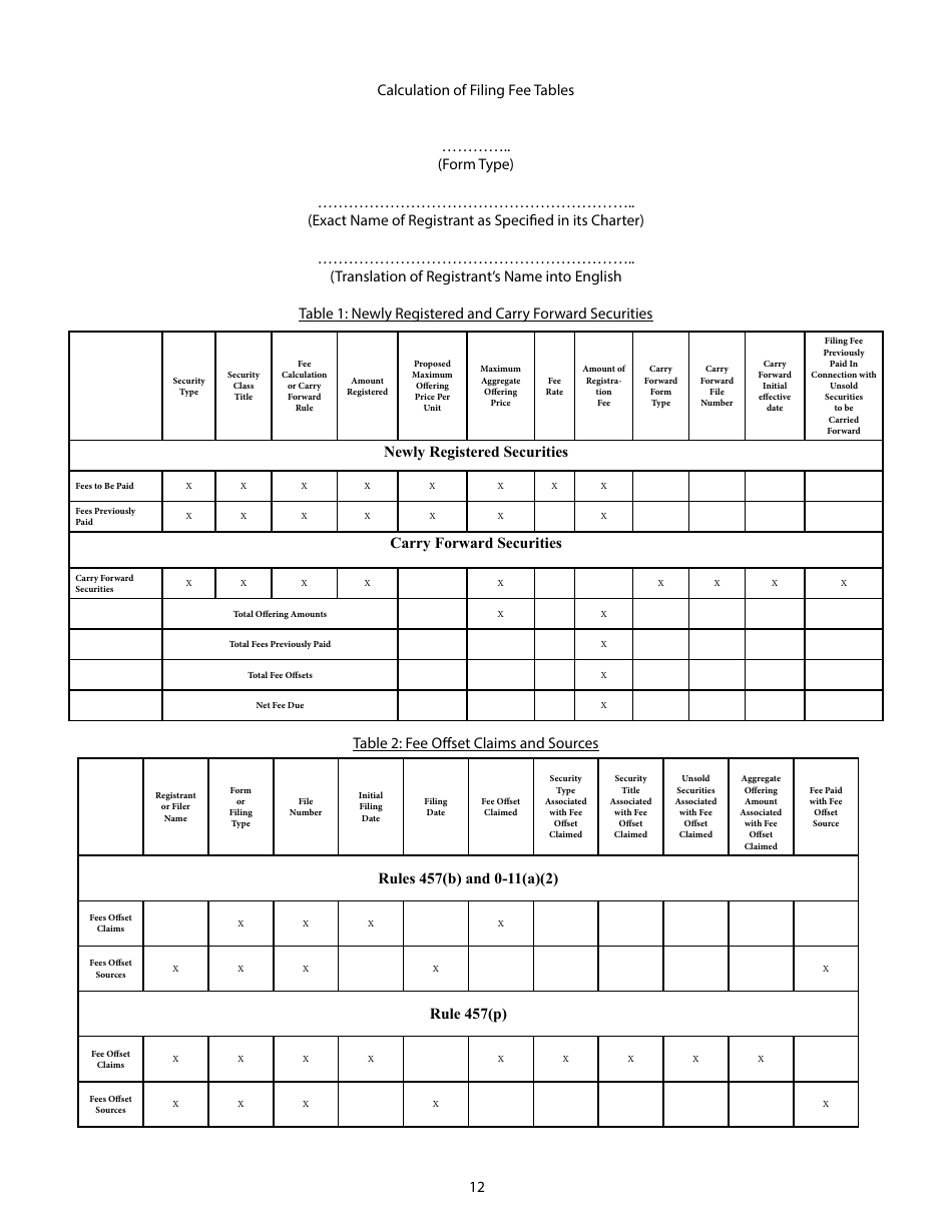 Form F-3 (SEC Form 1983) Registration Statement Under the Securities Act of 1933, Page 12