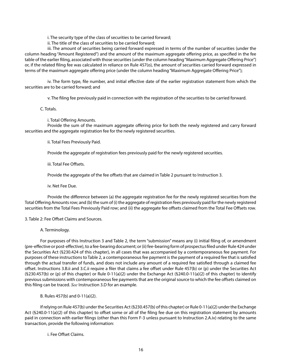 Form F-3 (SEC Form 1983) Registration Statement Under the Securities Act of 1933, Page 16