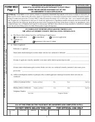 Form MSD (SEC Form 1534) Application for Registration as a Municipal Securities Dealer Pursuant to Rule 15ba2-1 Under the Securities Exchange Act of 1934 or Amendment to Such Application, Page 4