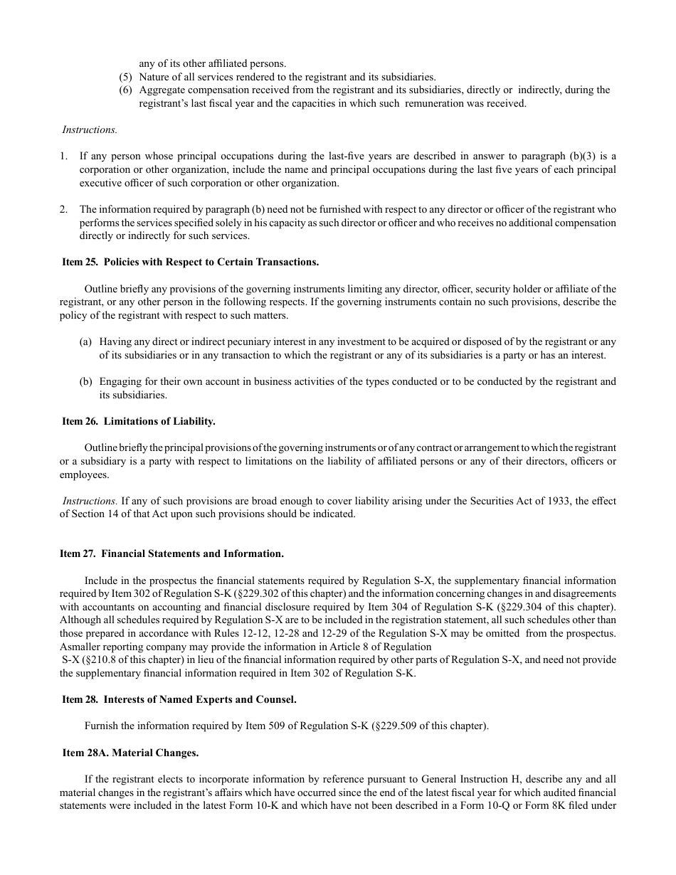Form S-11 (SEC Form 907) Registration Under the Securities Act of 1933 of Securities of Certain Real Estate Companies, Page 11