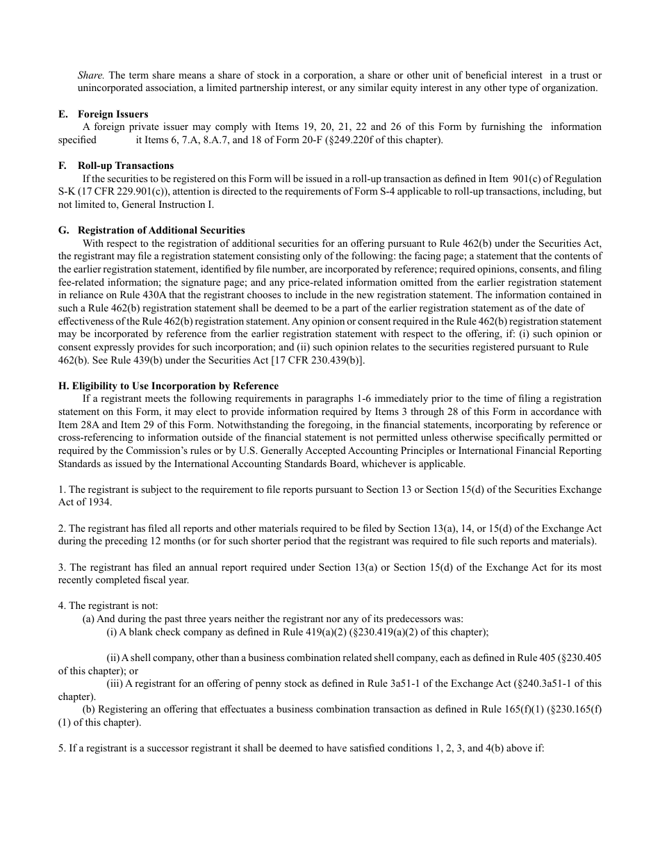 Form S-11 (SEC Form 907) Registration Under the Securities Act of 1933 of Securities of Certain Real Estate Companies, Page 2