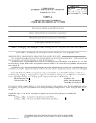 Form S-4 (SEC Form 2077) Registration Statement Under the Securities Act of 1933
