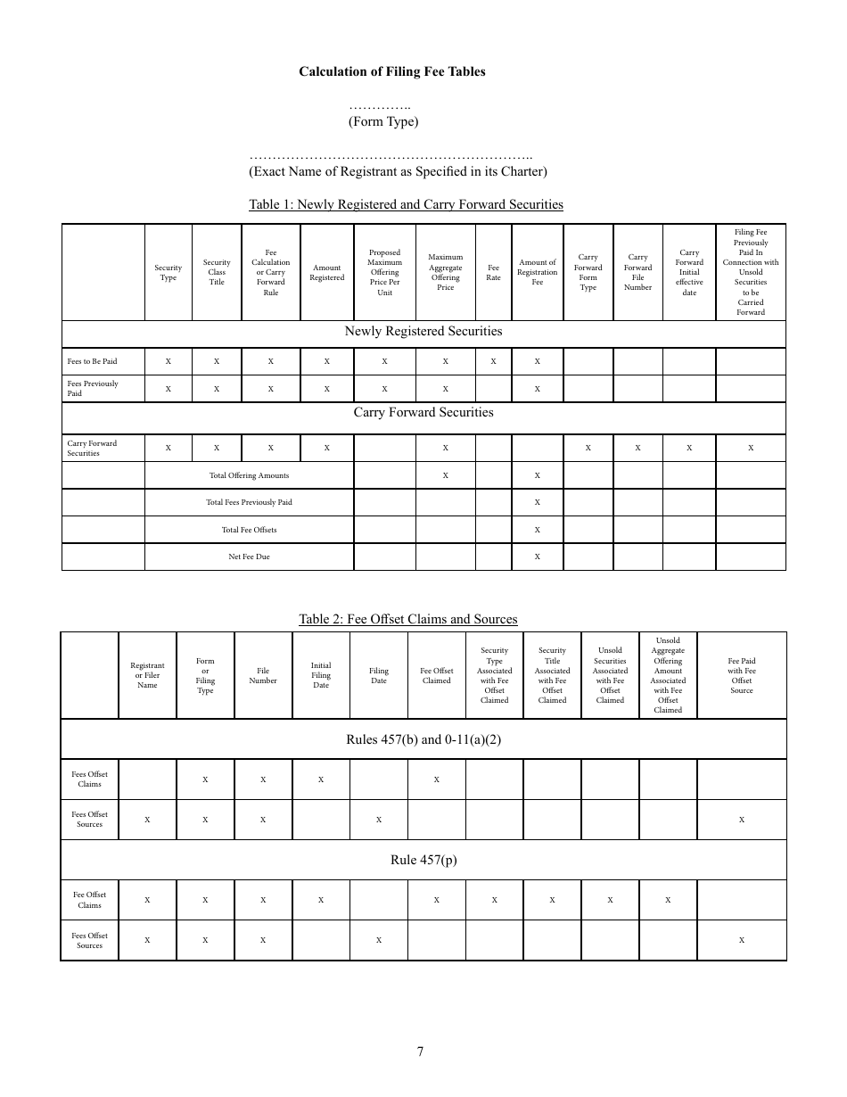 Form S-1 (SEC Form 870) Registration Statement Under the Securities Act of 1933, Page 7