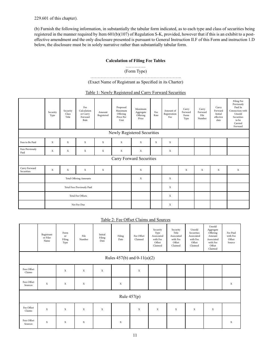 Form S-3 (SEC Form 1379) Registration Statement Under the Securities Act of 1933, Page 11
