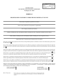 Form S-3 (SEC Form 1379) Registration Statement Under the Securities Act of 1933