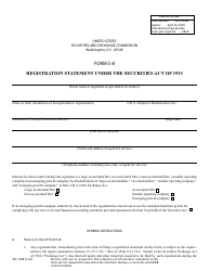 Form S-8 (SEC Form 1398) Registration Statement Under the Securities Act of 1933