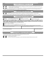 Formulario PI9419-B Solicitud De Exencion Del Pago De La Matricula Debido a Cambio De Domicilio - Wisconsin (Spanish), Page 2