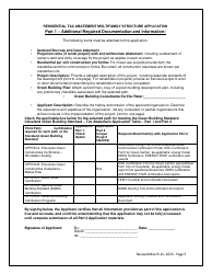 Residential Tax Abatement Multifamily Structure Application - City of Cleveland, Ohio, Page 5