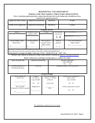 Residential Tax Abatement Single and Two Family Structure Application - City of Cleveland, Ohio, Page 6