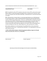 Motion to Proceed Without Prepaying Filing Fee--with Required Affidavit and Authorization (Incarcerated Party) - Utah, Page 4