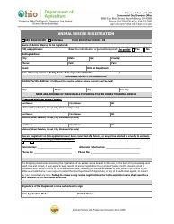 Document preview: Animal Rescue Registration - Ohio