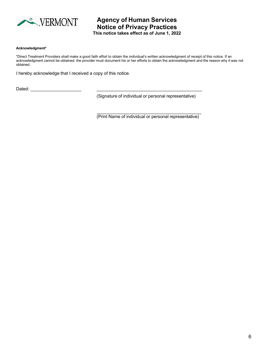 You First Membership Application - Vermont, Page 6