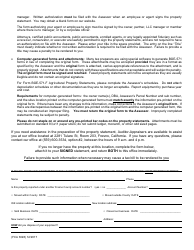 Form FCA3028 Additional Instructions for Filing Property Statements - County of Fresno, California, Page 2