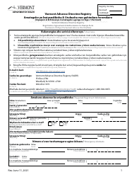 Appointment of a Health Care Agent Form - Vermont (English/Kirundi), Page 3