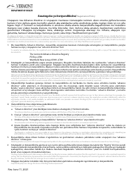 Appointment of a Health Care Agent Form - Vermont (English/Kirundi), Page 5