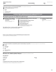 Directriz Anticipada Para La Atencion Medica De Vermont - Vermont (English/Spanish), Page 4