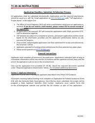 Instructions for Form TC20-36 Transportation Alternatives Program (Tap) Application - Kentucky, Page 2