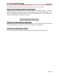 Instructions for Form TC20-36 Transportation Alternatives Program (Tap) Application - Kentucky, Page 4