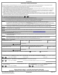 DD Form 2910 Victim Reporting Preference Statement, Page 2