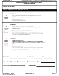 DD Form 2990 Ebola Virus Disease Exposure Risk Evaluation (In Theater Use Only), Page 4