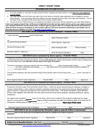 Direct Grant Form - Montana, Page 3