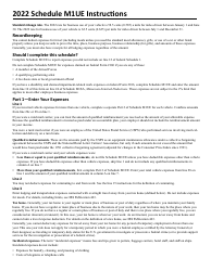 Schedule M1UE Unreimbursed Employee Business Expenses - Minnesota, Page 3