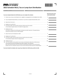 Schedule M1LS Tax on Lump-Sum Distribution - Minnesota